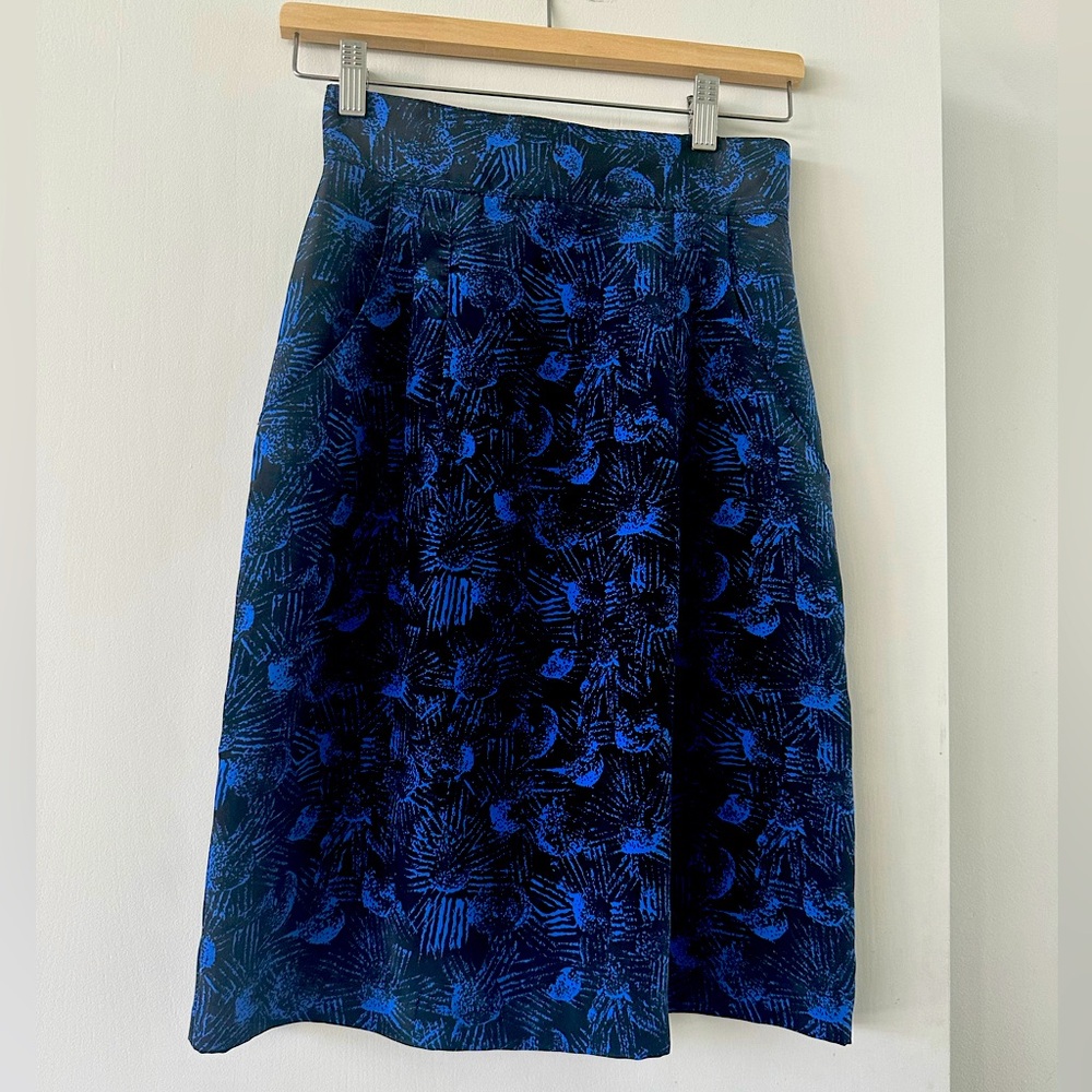 Vintage Printed Pencil Skirt